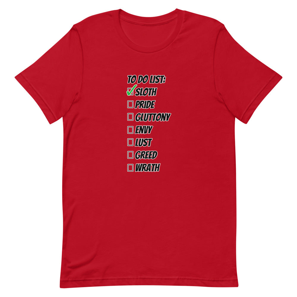 Seven Favorite Sins Unisex t-shirt