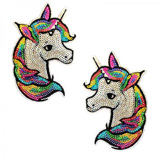 Neva Nude Reusable Pasties Unicorn Sequins