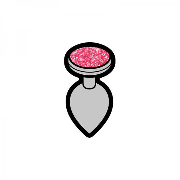 Glitter Gem Butt Plug Enamel Pin