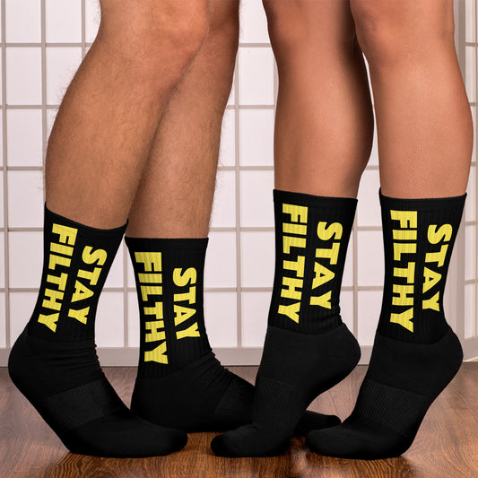 "Stay Filthy" Socks Y/B