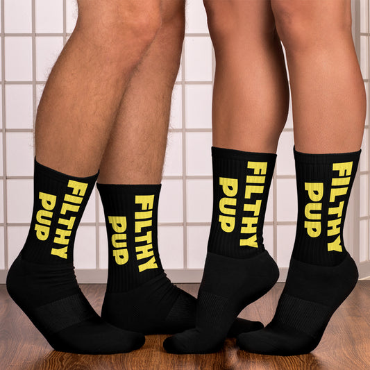 "Filthy Pup" Socks Y/B