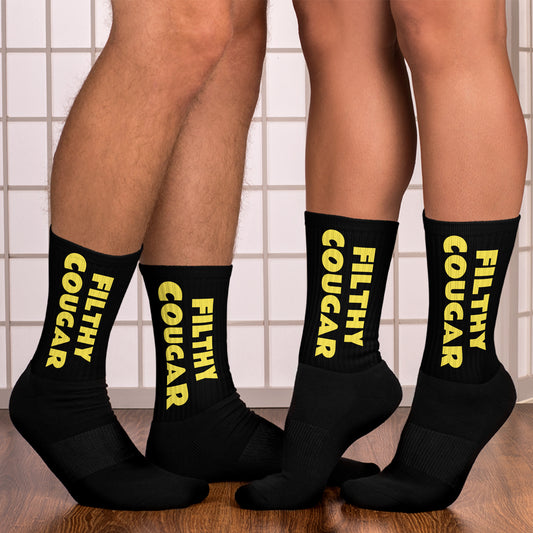 "Filthy Cougar" Socks Y/B