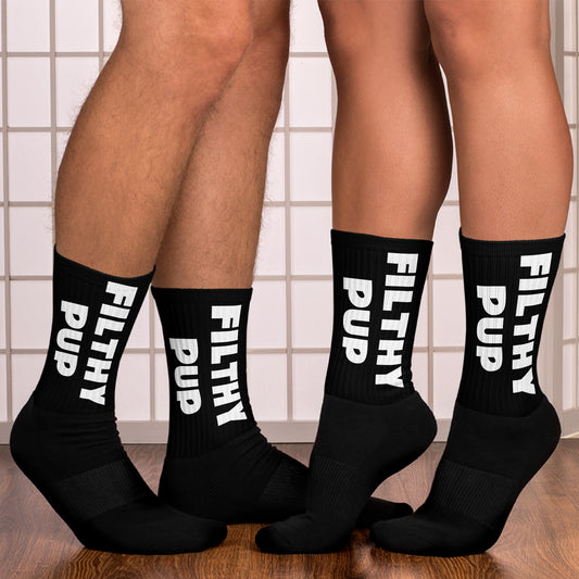 "Filty Pup" Socks W/B