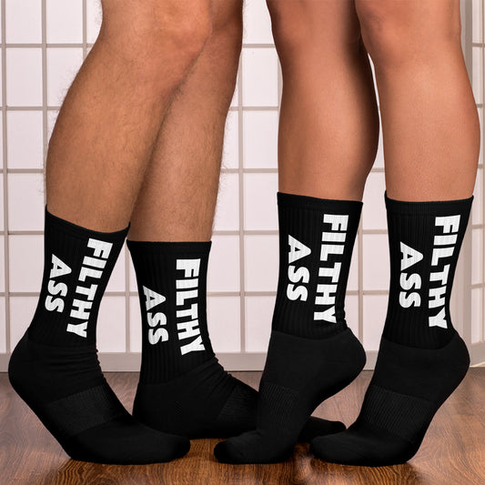 "Filthy Ass" Socks W/B