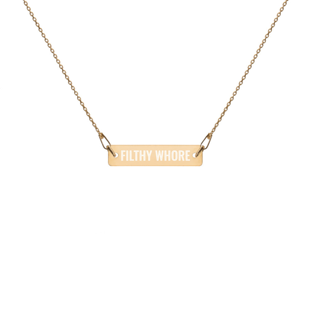 Filthy Whore Necklace