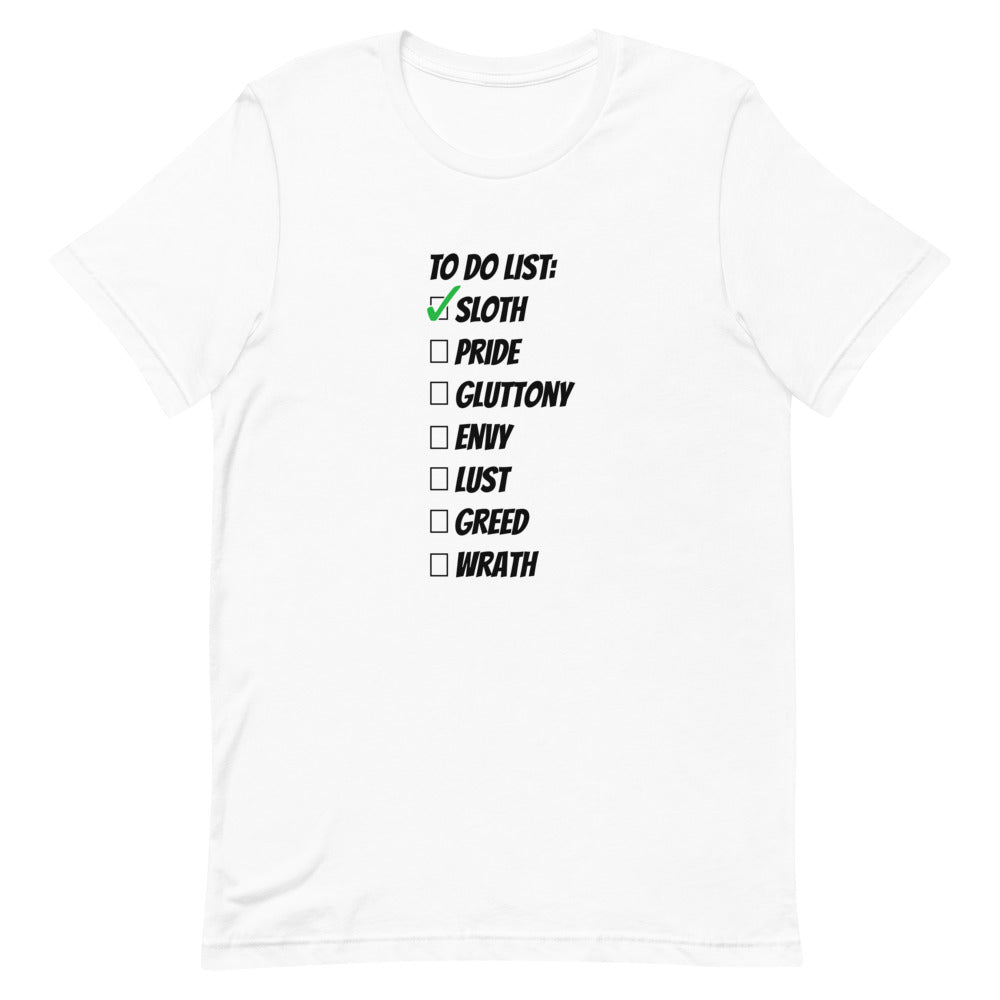 Seven Favorite Sins Unisex t-shirt